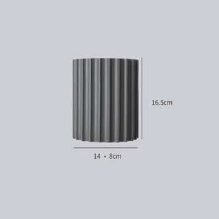 Moderne Halbkreisförmige LED-Wandleuchte mit gewellter Struktur