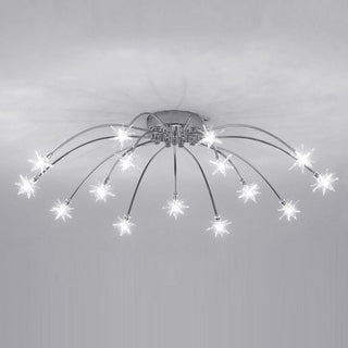 Elegante Sternförmige Glas Deckenleuchte