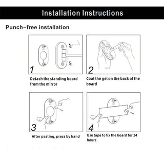 Modernes LED-Kosmetikspiegel Wand-Lampen Set