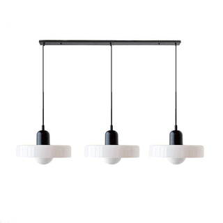Pendelleuchte Esstisch – Moderne Deckenlampe mit 3 farbigen Glasschirmen