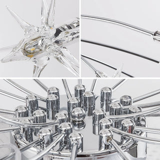 Elegante Sternförmige Glas Deckenleuchte