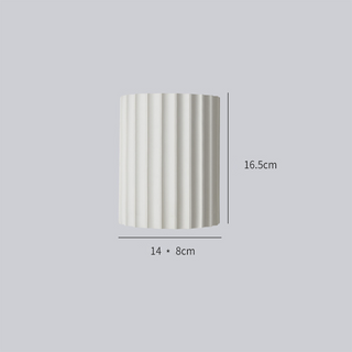 Moderne Halbkreisförmige LED-Wandleuchte mit gewellter Struktur