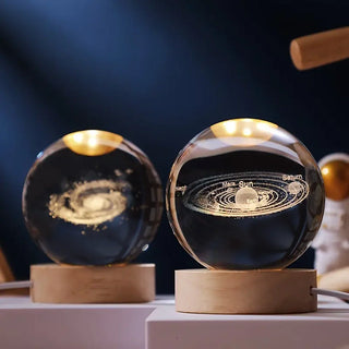 Fesselnde 3D-Planeten-Kristallkugel Lampe
