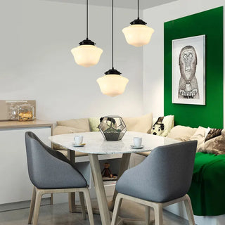 Wohnzimmer Geometrisches Milchglas Pendelleuchte