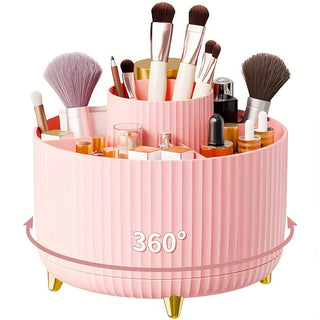 Makeup Carousel Organizer Five Compartment Beauty Storage - Image 5
