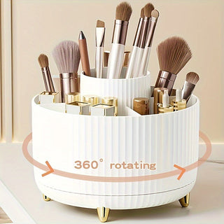 Makeup Carousel Organizer Five Compartment Beauty Storage - Image 3