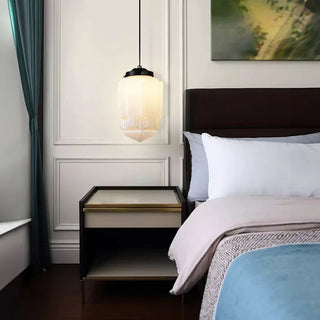 Wohnzimmer Geometrisches Milchglas Pendelleuchte