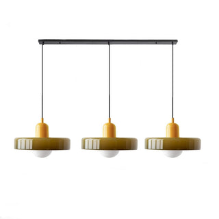 Pendelleuchte Esstisch – Moderne Deckenlampe mit 3 farbigen Glasschirmen