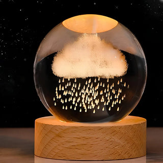 Fesselnde 3D-Planeten-Kristallkugel Lampe