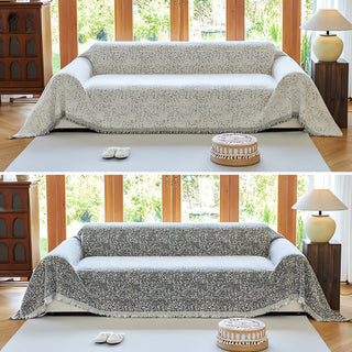 Reversible Couch Cover Nordic Speckle Boho Design - Image 6