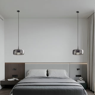 Handgefertigter Mid-Century Retro Glaskronleuchter mit LED Beleuchtung