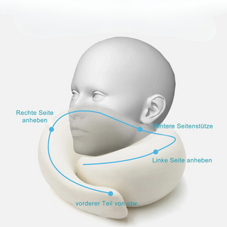 Nackenstütze Reisekissen für Flugzeug Auto Bahn