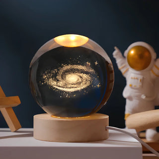 Fesselnde 3D-Planeten-Kristallkugel Lampe