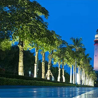 Runde LED-Solarleuchte für Bäume und Gartenbeleuchtung