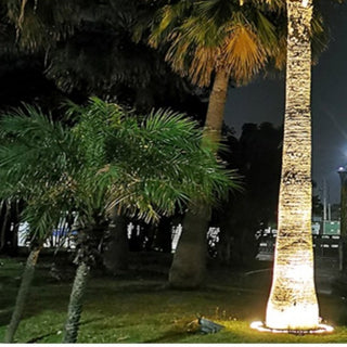 Runde LED-Solarleuchte für Bäume und Gartenbeleuchtung