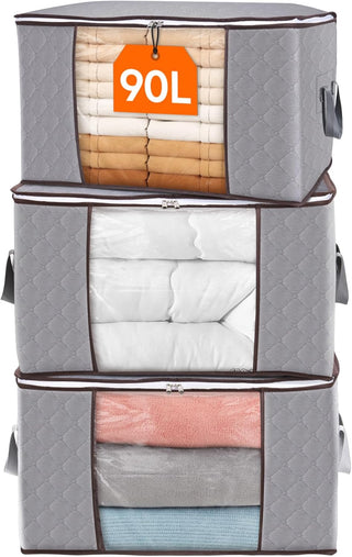 Aufbewahrungsboxen mit Griffen zur Kleiderorganisation