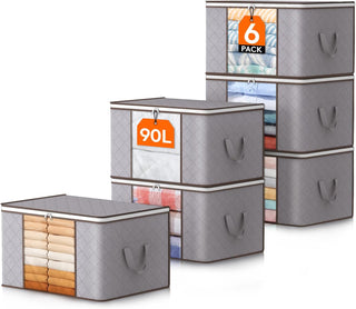 Aufbewahrungsboxen mit Griffen zur Kleiderorganisation