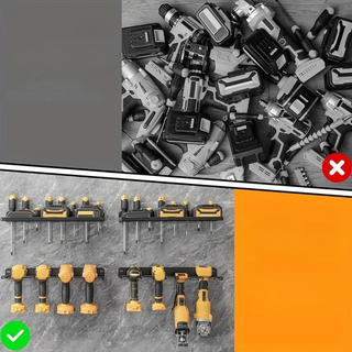 Vielseitiges Wandmontiertes regal mit Werkstatt