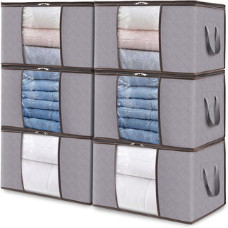 Aufbewahrungsboxen mit Griffen zur Kleiderorganisation