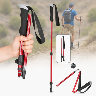 Hiking Poles Adjustable Foldable Sticks for Walking & Trekking - Image 3