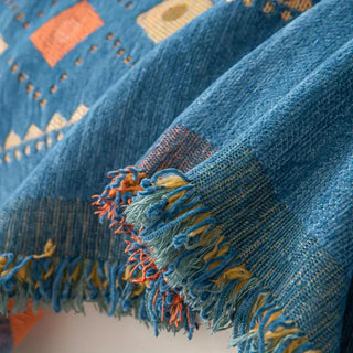 Boho Couch Cover Non‑Slip Design with Tassels - Image 7