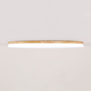 Minimalistische Holz Deckenlampe mit Warmem Lichtschein