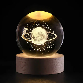Fesselnde 3D-Planeten-Kristallkugel Lampe