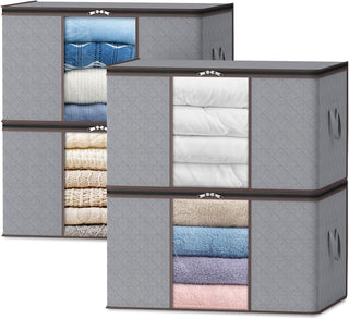 Aufbewahrungsboxen mit Griffen zur Kleiderorganisation