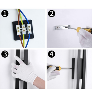 Moderne Schlanke LED Wandleuchte Minimalistisch für Innenräume