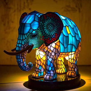 Dekorative Tiffany-Lampe im Tierdesign