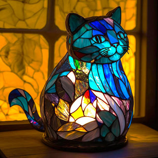 Dekorative Tiffany-Lampe im Tierdesign