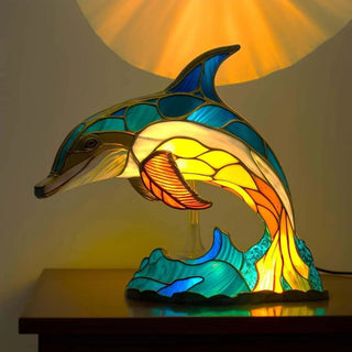 Dekorative Tiffany-Lampe im Tierdesign