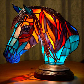 Dekorative Tiffany-Lampe im Tierdesign