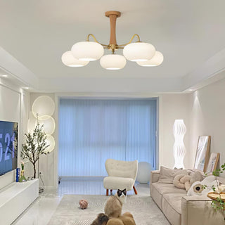 Zeitgenössischer Retro-Glaskronleuchter für Decke