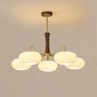 Zeitgenössischer Retro-Glaskronleuchter für Decke