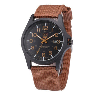 Taktische wasserdichte Armbanduhr – Funktionaler Canvas-Stil für Herren