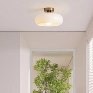 LED Deckenleuchte aus getöntem Glas, modern, fest montiert