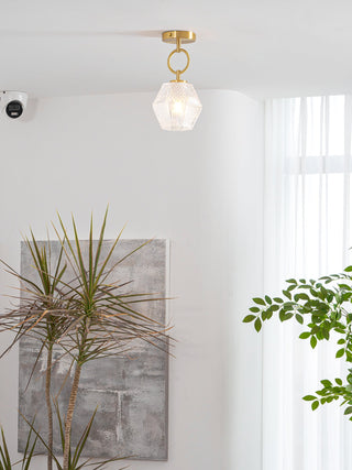 Dekorative Diamantgeschliffene Art Deco Deckenleuchte