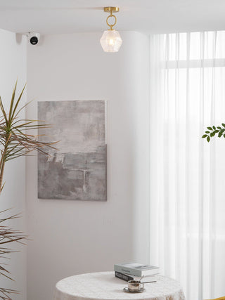 Dekorative Diamantgeschliffene Art Deco Deckenleuchte