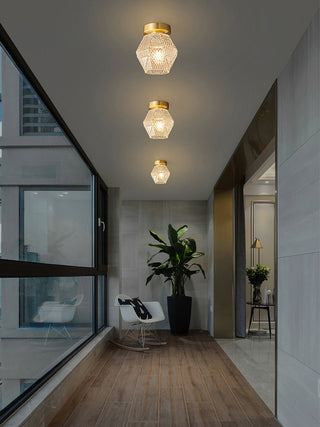 Dekorative Diamantgeschliffene Art Deco Deckenleuchte