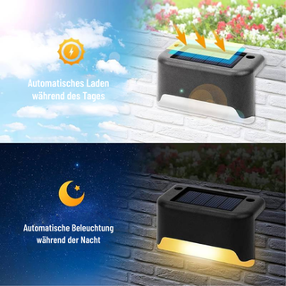 Solar Gartenleuchten – Kabellose LED Außenwandleuchte für Terrasse & Balkon