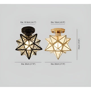 Moderne LED-Sternlampe mit Sternenhimmel-Effekt