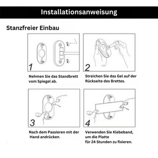 Modernes LED-Kosmetikspiegel Wand-Lampen Set