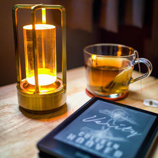 Kristalllaterne Design Vintage Tischlampe