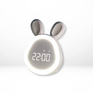 Kaninchen LED Wecker Nachtlampe