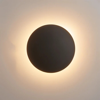 Moderne LED-Wandleuchte Rund mit Halo-Effekt für Innenräume
