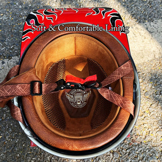 Retro Motorrad Halbschalenhelm im Baseballcap-Stil