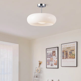 LED Deckenleuchte aus getöntem Glas, modern, fest montiert