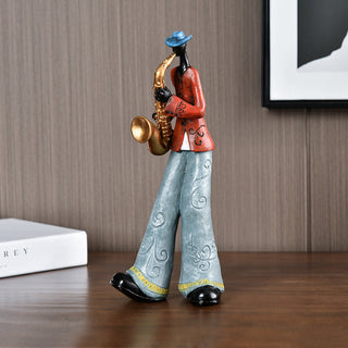 Künstlerische Jazzband Figur – Vintage Musikstatue