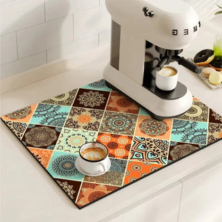 Coffee Bar & Sink Mat Absorbent & Stylish Pattern - Image 13